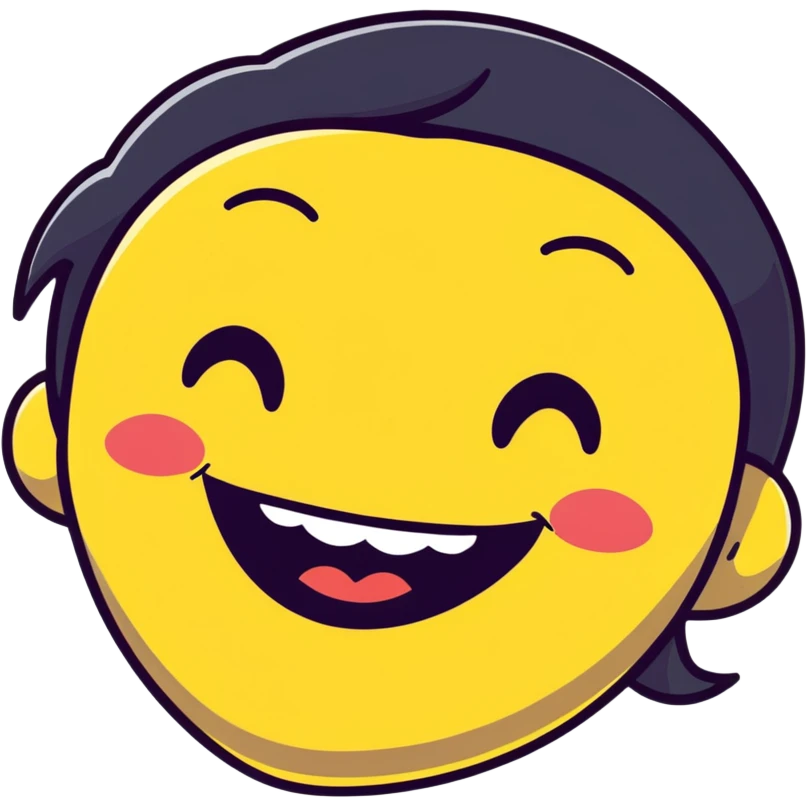 a person laughing emoji
