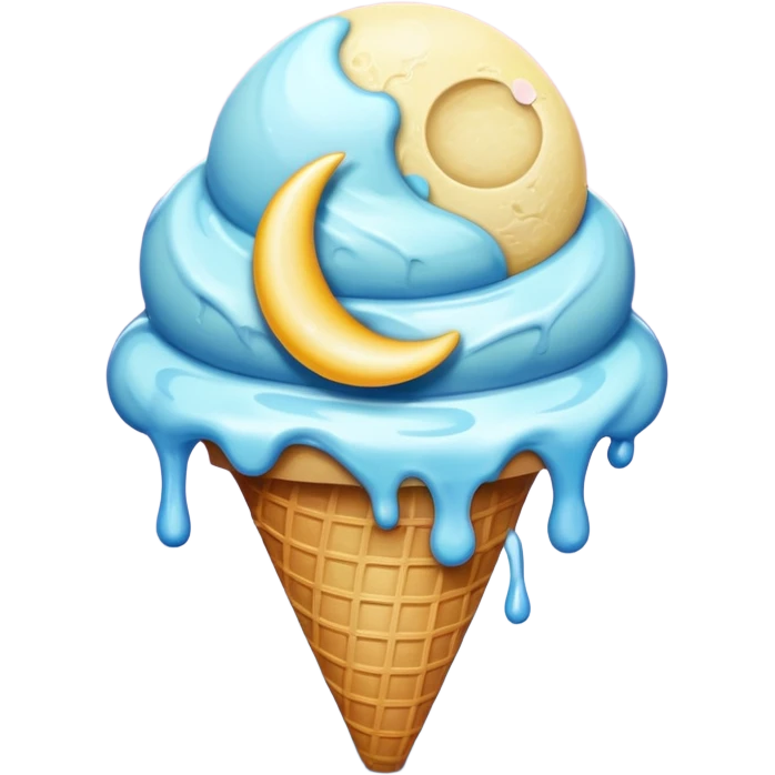 Ice-Cream Moon emoji