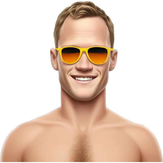 Jonathan Toews as beach bum emoji