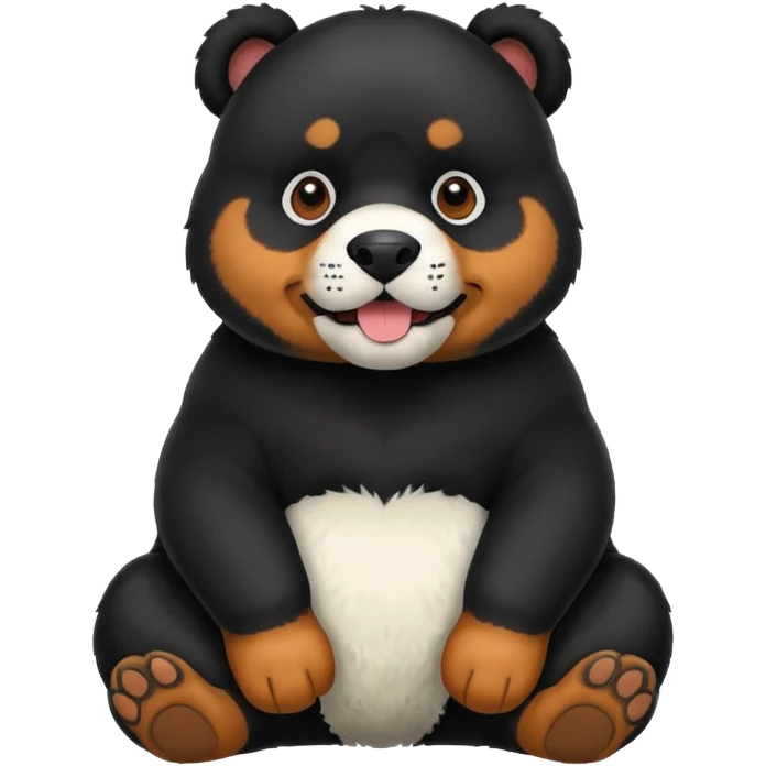 Rottweiler panda emoji