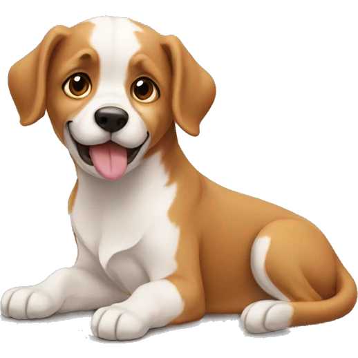 Cachorro bom dia emoji