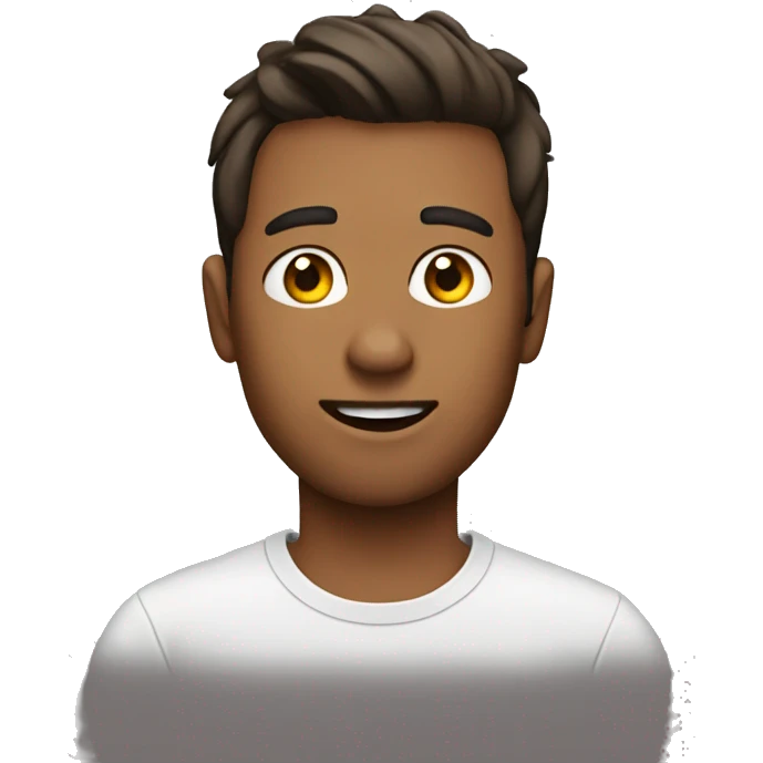 guy wearing t-shirt that says "LIAM" emoji
