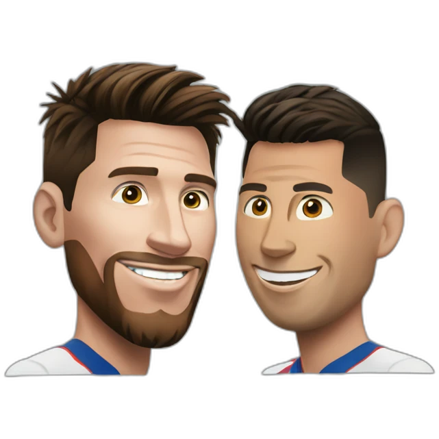 Messi et Ronaldo emoji