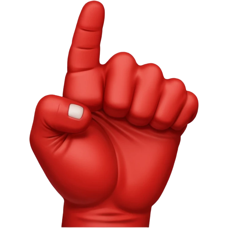 Saitama red hand punch emoji