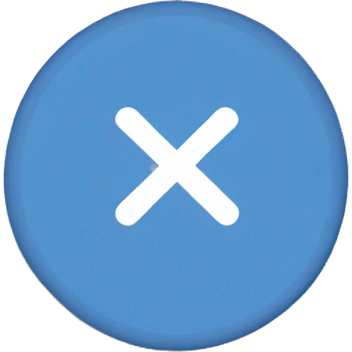 Blue circle With a white check mark  emoji