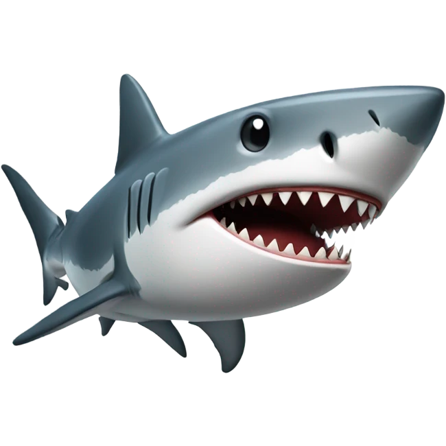 shark with a joint emoji