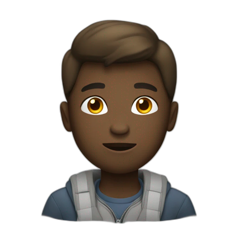 Un garçon qui insulte emoji