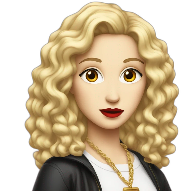 Madonna who's that girl cartoon emoji