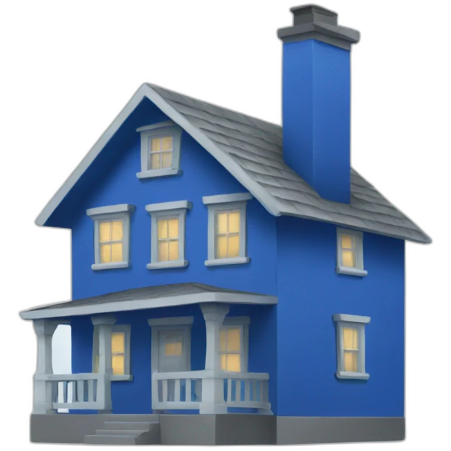 blue-house emoji