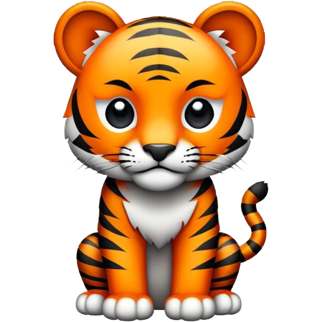 Pixel tiger emoji