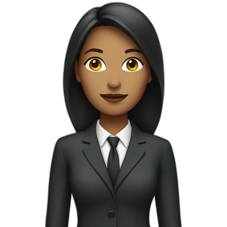 woman in a suit emoji
