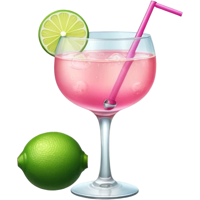 pink cocktail in a mini glass emoji