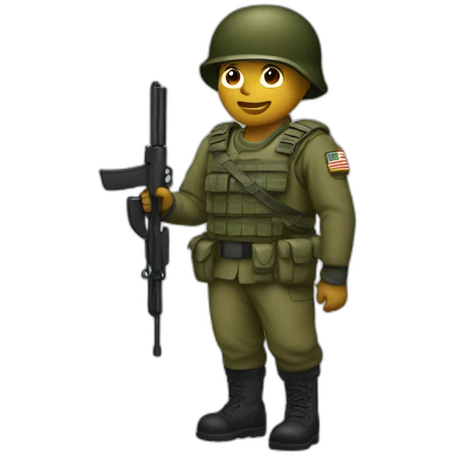 soldier with letter z emoji