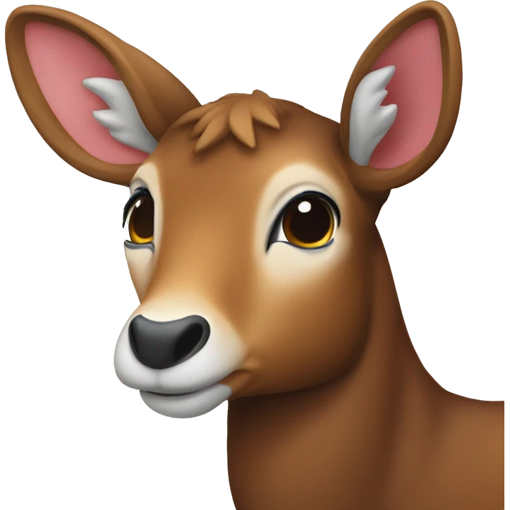 hert met gewei lachend emoji