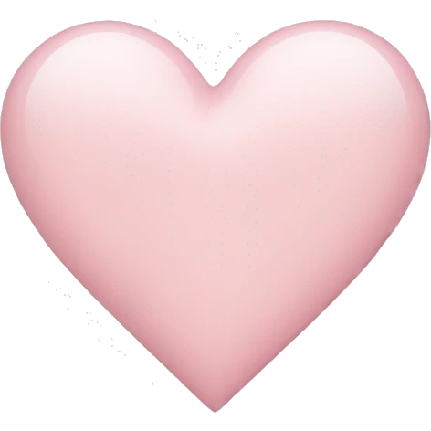 pale pink heart emoji