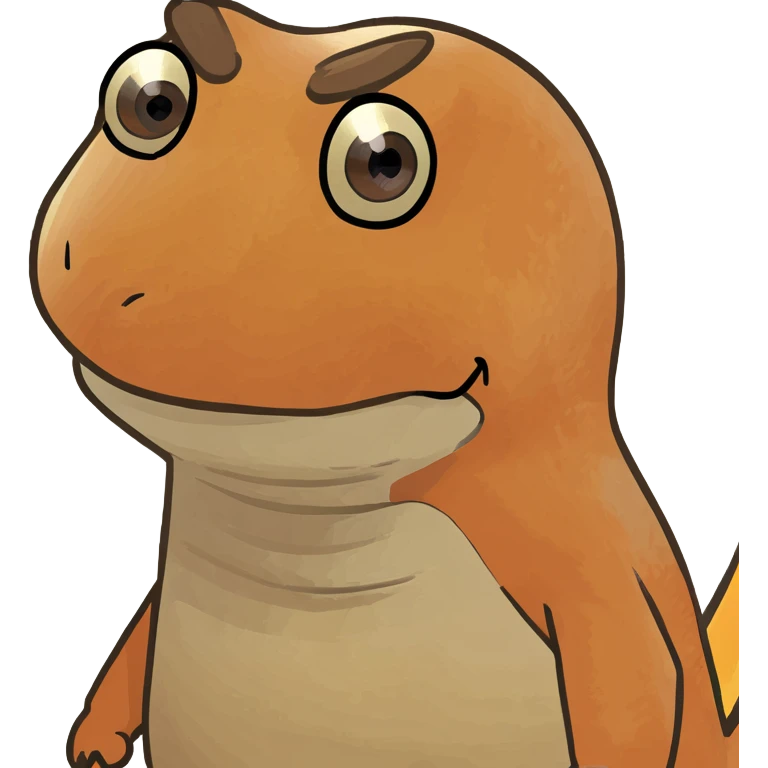 Cartoon Orange Charmander  emoji