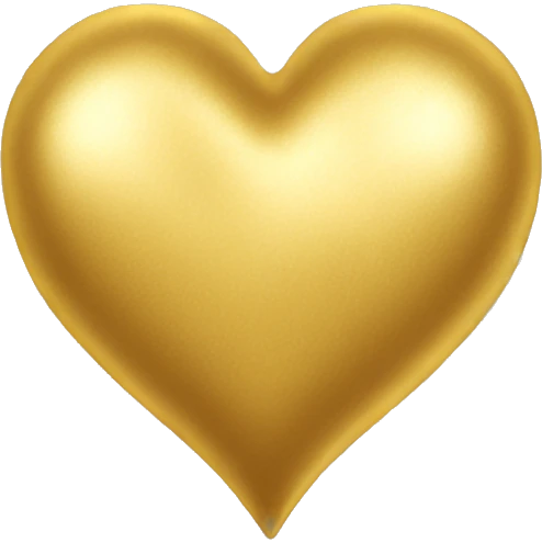 gold heart emoji