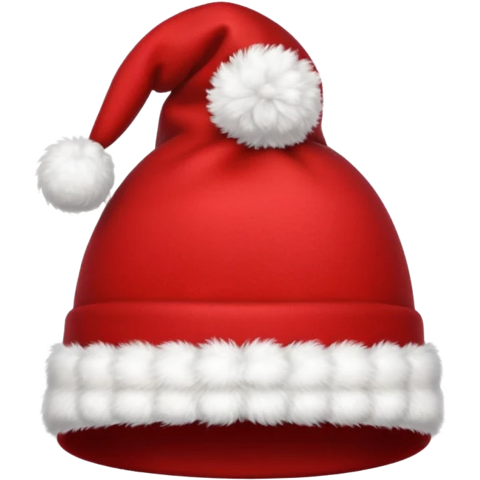 The red Christmas hat emoji