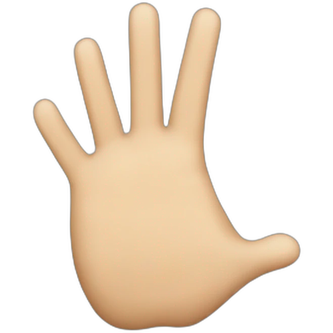 Una mano golpeando a otra mano emoji