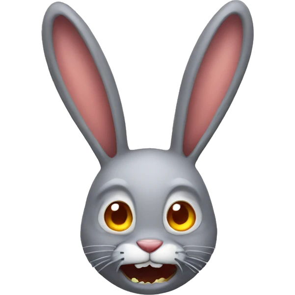scary rabbit emoji