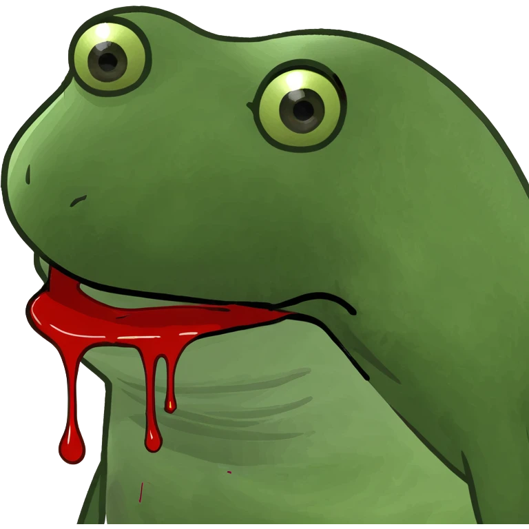 bufo is bleeding emoji
