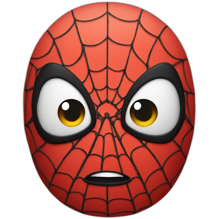 cute spiderman bust emoji