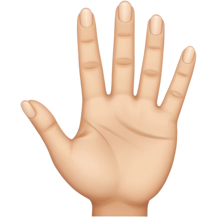 hand emoji with 3 fingers up emoji