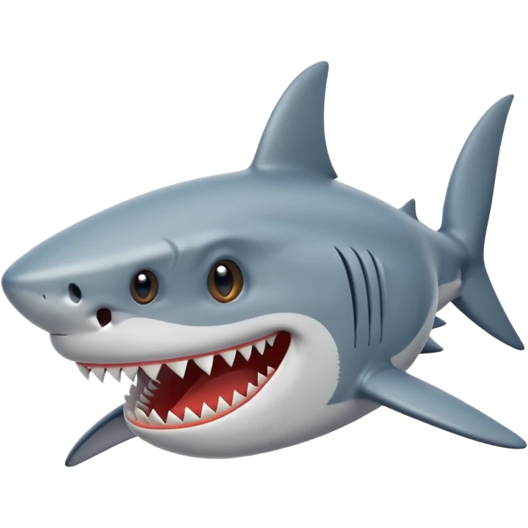 Shark laughing emoji