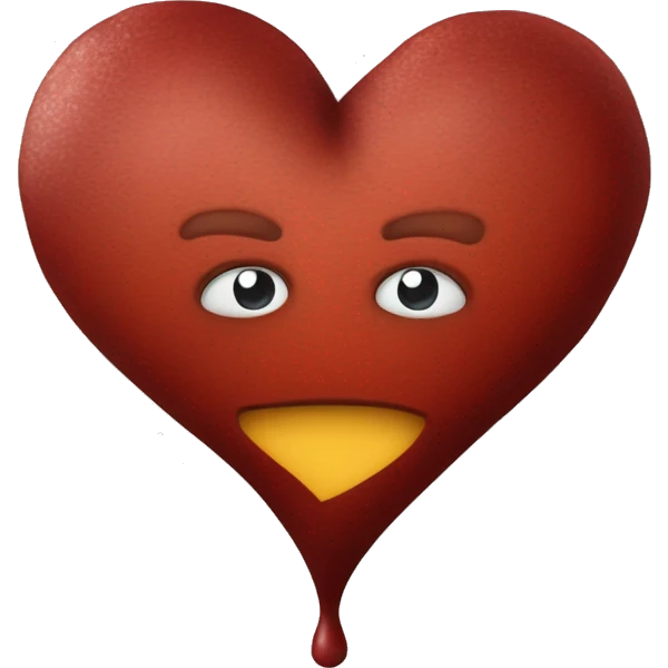 Dunkel rotes Herz mit Flügeln  emoji