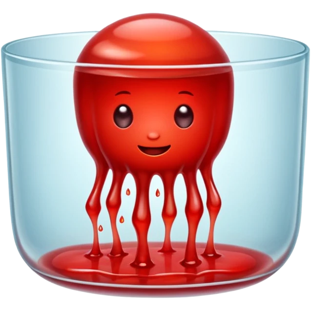 One red Jelly emoji