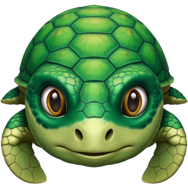 sea turtle, front face  emoji