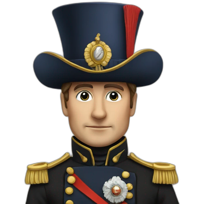 Napoléon with his hat emoji