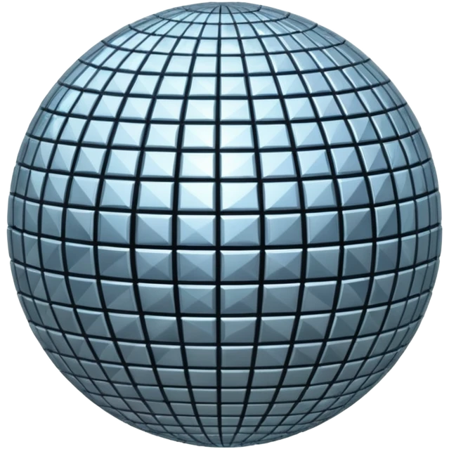 black and white disco ball emoji