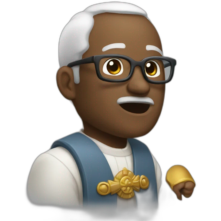 Un papa qui fait un combat emoji