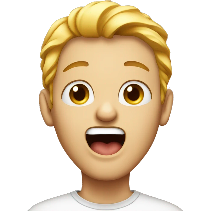 Person mewing emoji