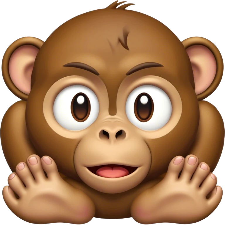 Monkey feet crying emoji