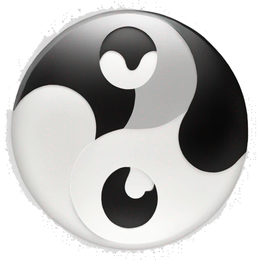 Yin yang emoji