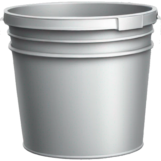 A bucket the size of a car emoji
