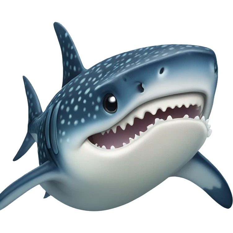 Whale shark no teeth emoji