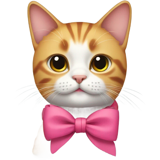 cat with a bow emoji