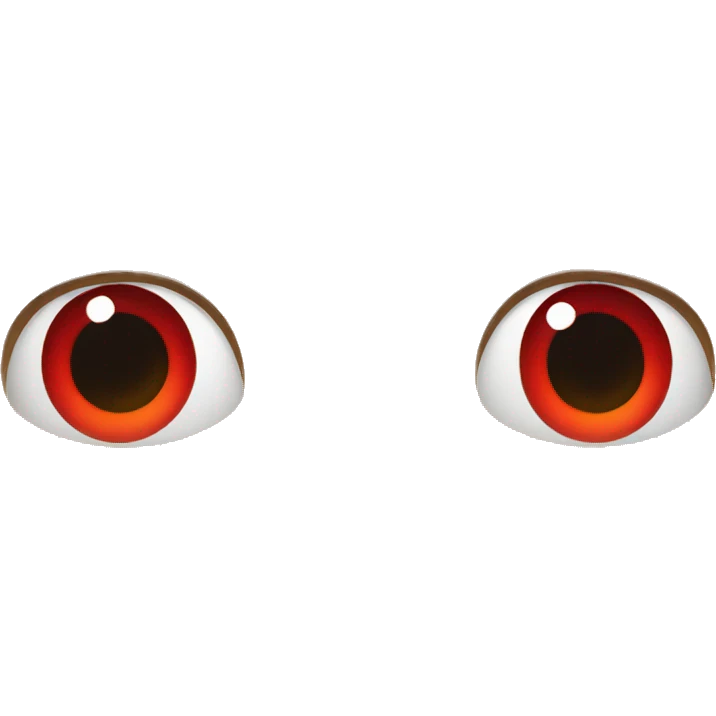 Guy with super red eyes emoji