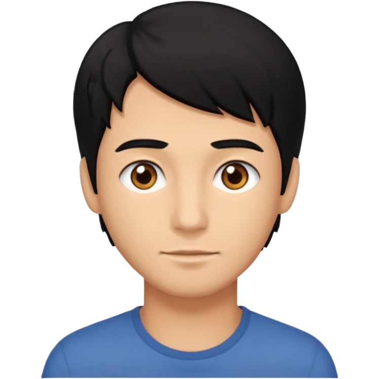 The Walking Man black hair  emoji