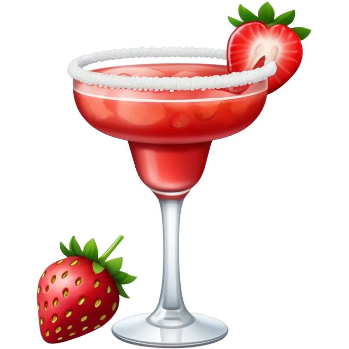 Strawberry margarita  emoji