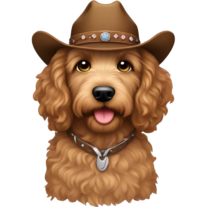 Cowgirl labradoodle  emoji