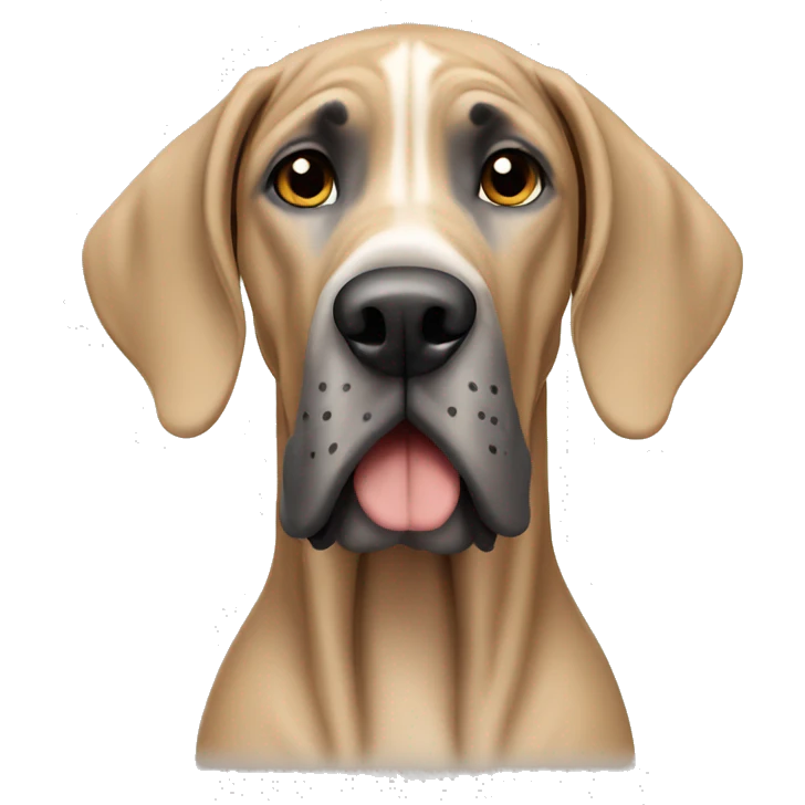 Tan Great Dane  emoji