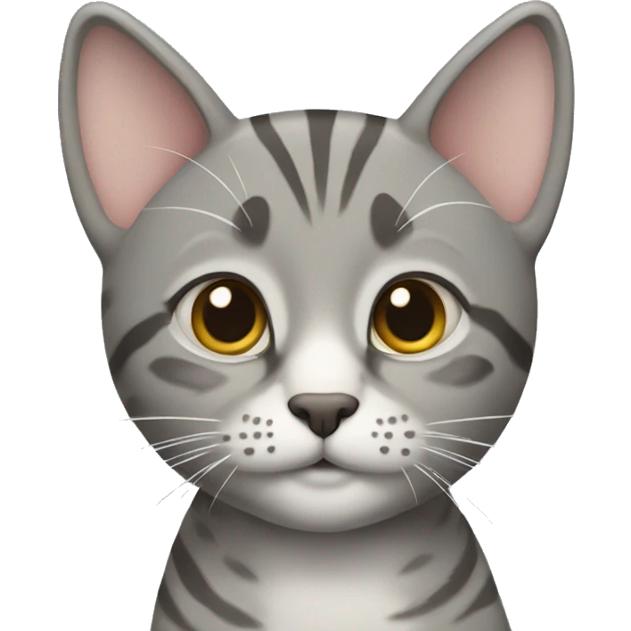Gray Tabby cat emoji