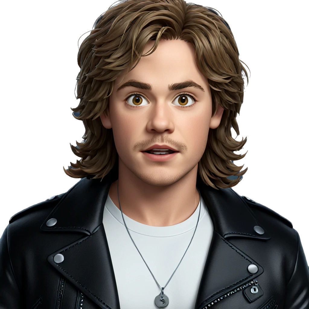 boy with leather jacket emoji