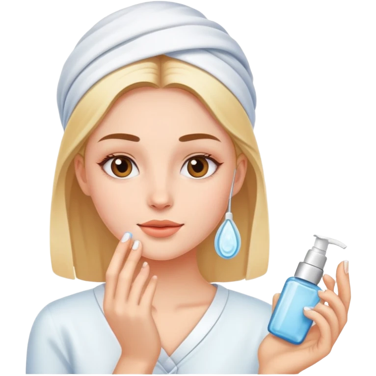 Girl doing skincare  emoji