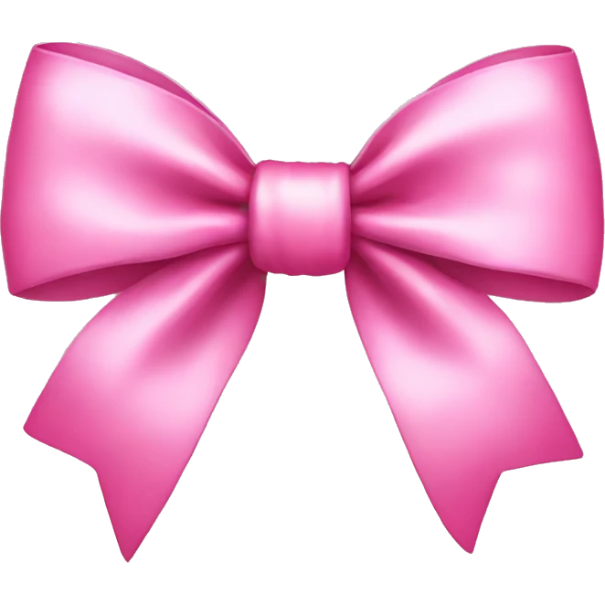 Pink bow emoji
