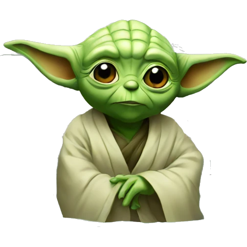 Yoda in a pool emoji